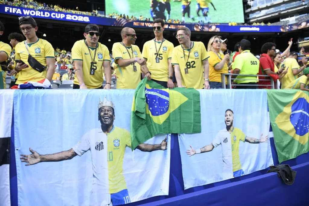 Torcedores no Metlife Stadium para Brasil e Marrocos na abertura do grupo C da Copa do Mundo 2026 - Alexandre Battibugli/PLACAR