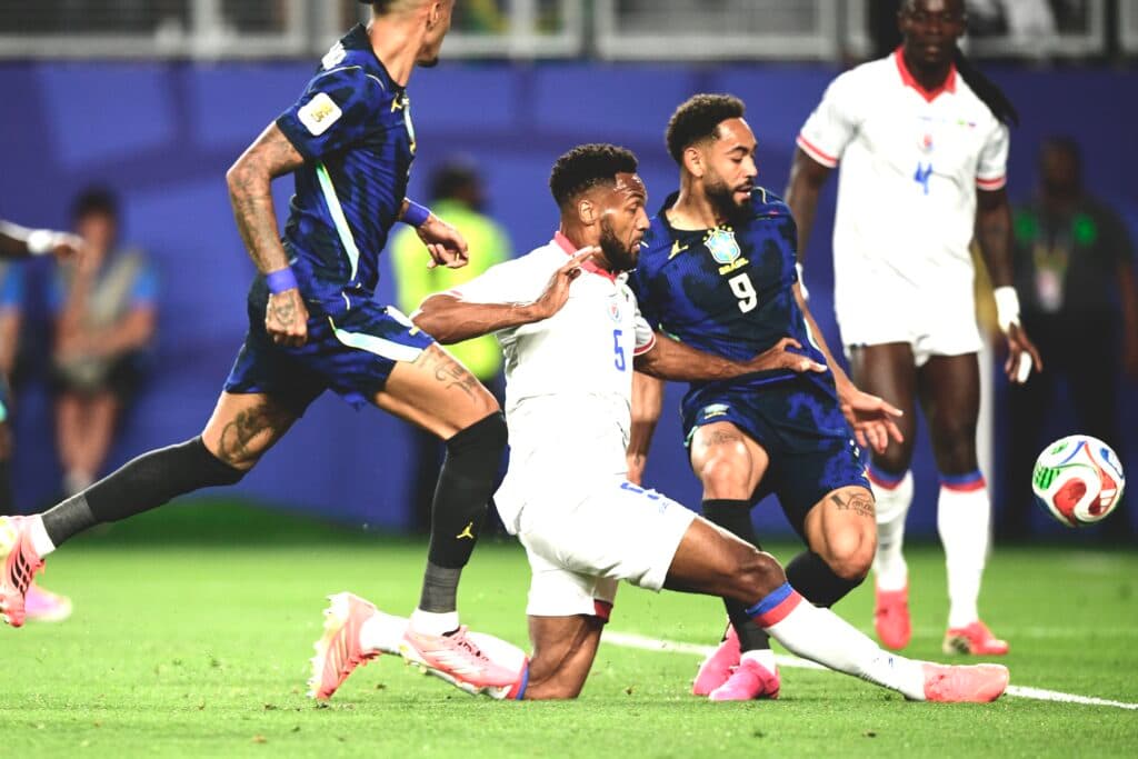 Matheus Cunha marcou duas vezes para Brasil contra Haiti - Alexandre Battibugli/PLACAR