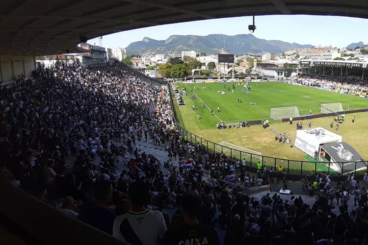 Estádio de São Januário durante um jogo do Vasco
