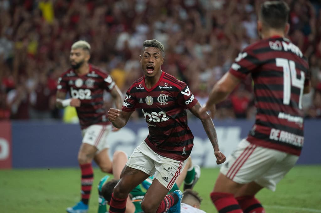 Bruno Henrique comemora gol marcado contra o Vasco, pelo Campeonato Brasileiro – 13/11/2019