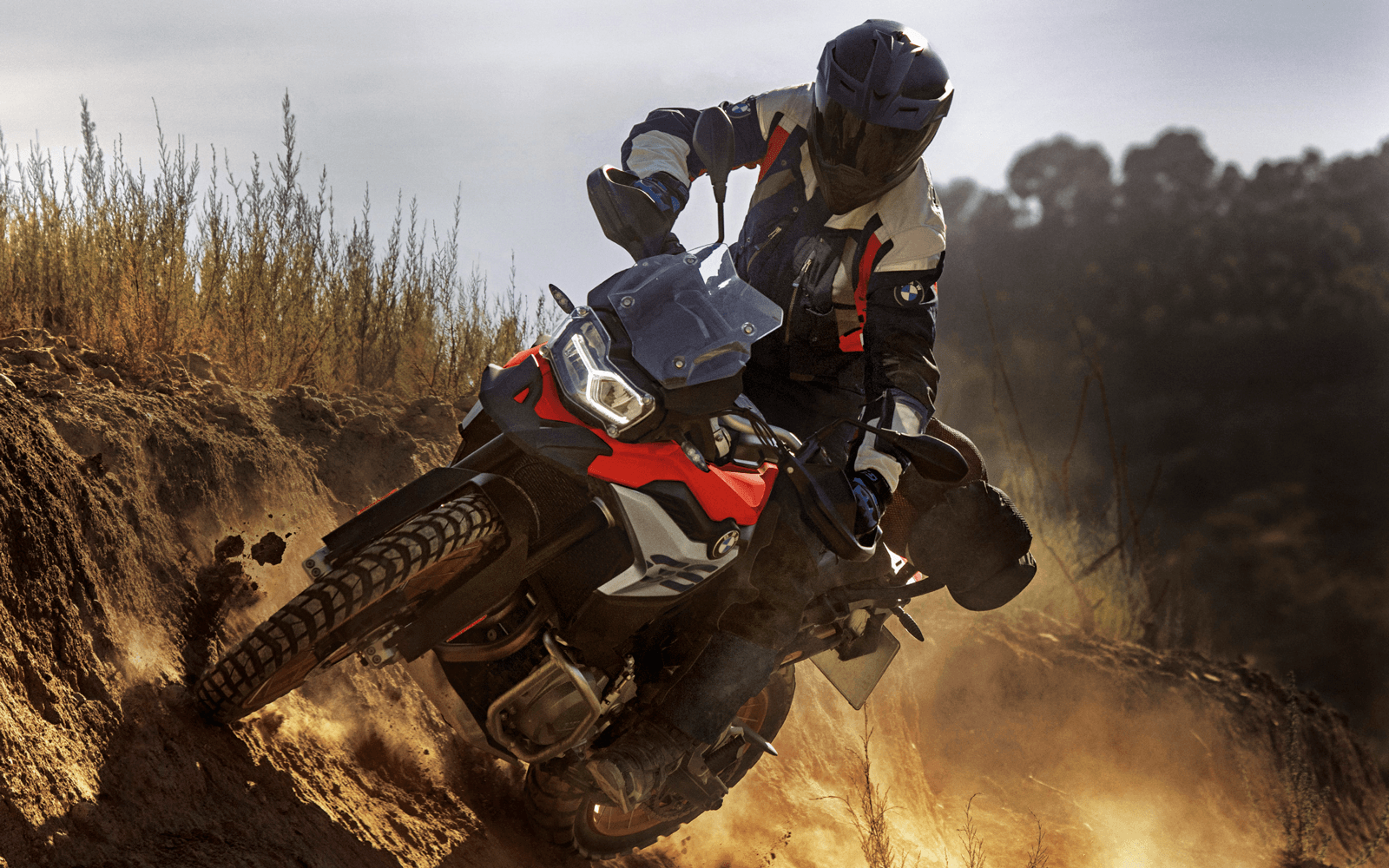 A condução dinâmica e precisa da F 850 GS Sport é garantida pelo novo chassi robusto em estrutura monocoque de aço e o inédito motor, mais compacto e eficiente