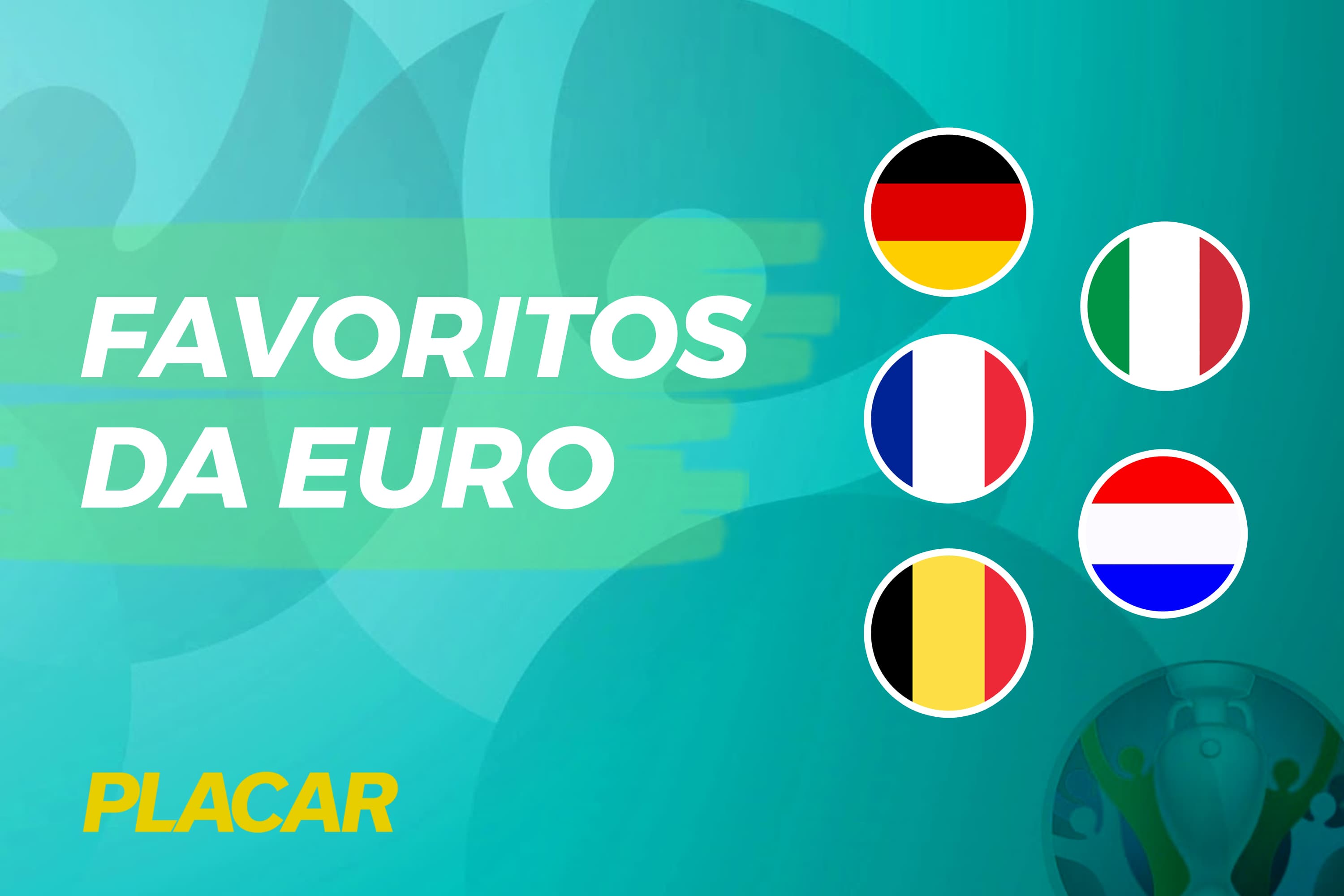 França, Bélgica, Itália, Alemanha e Holanda entram no mata-mata da Euro como as favoritas -