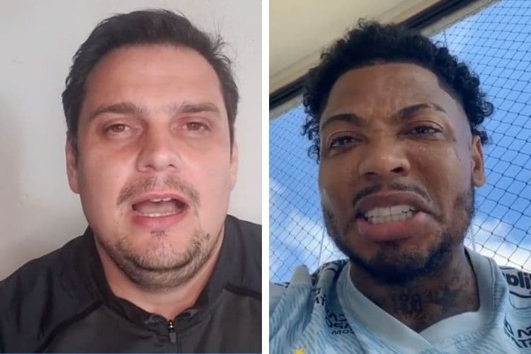 Fabio Benedetti e Marinho, do Santos –