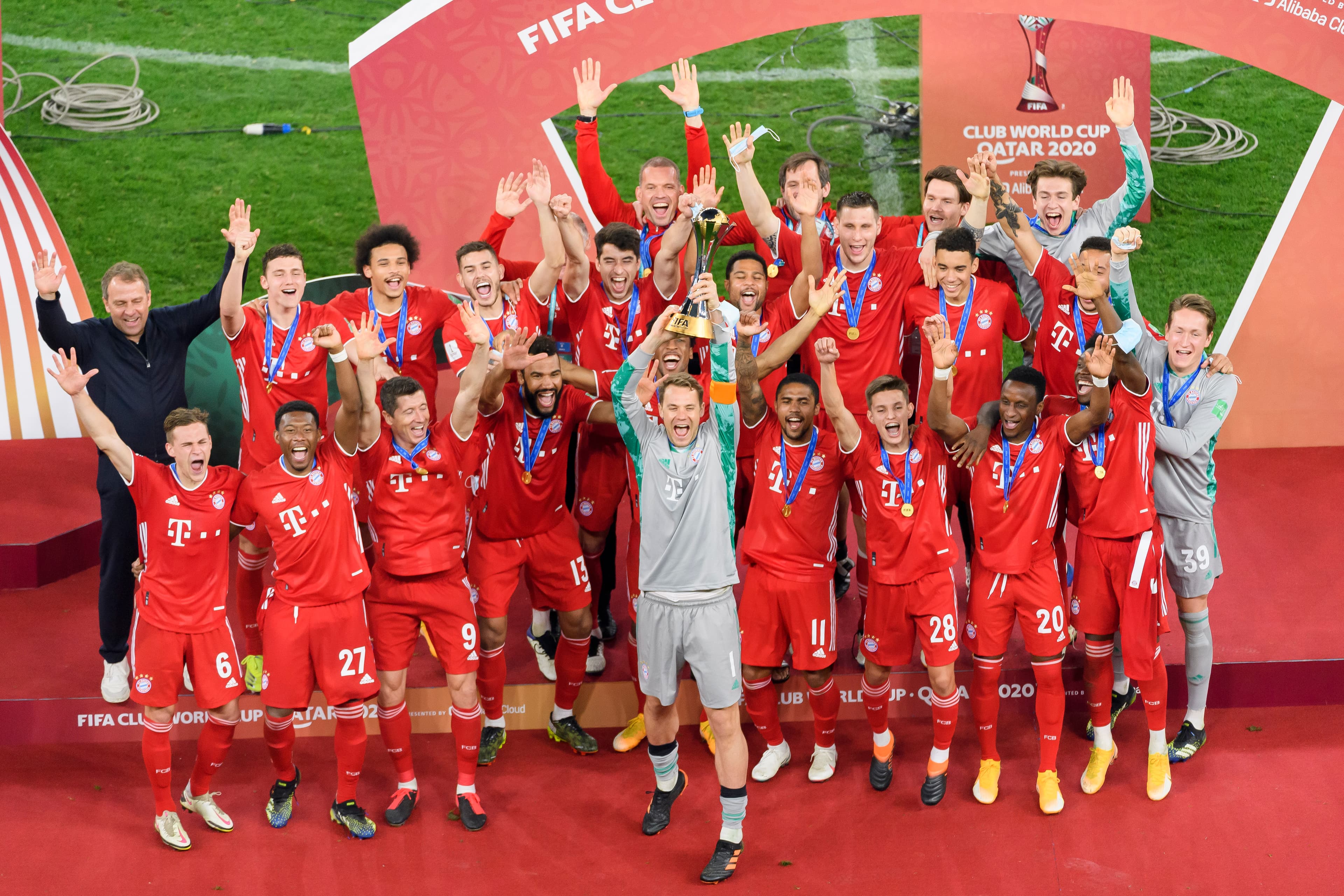 Bayern de Munique ergue a taça do Mundial de Clubes de 2020 no Catar