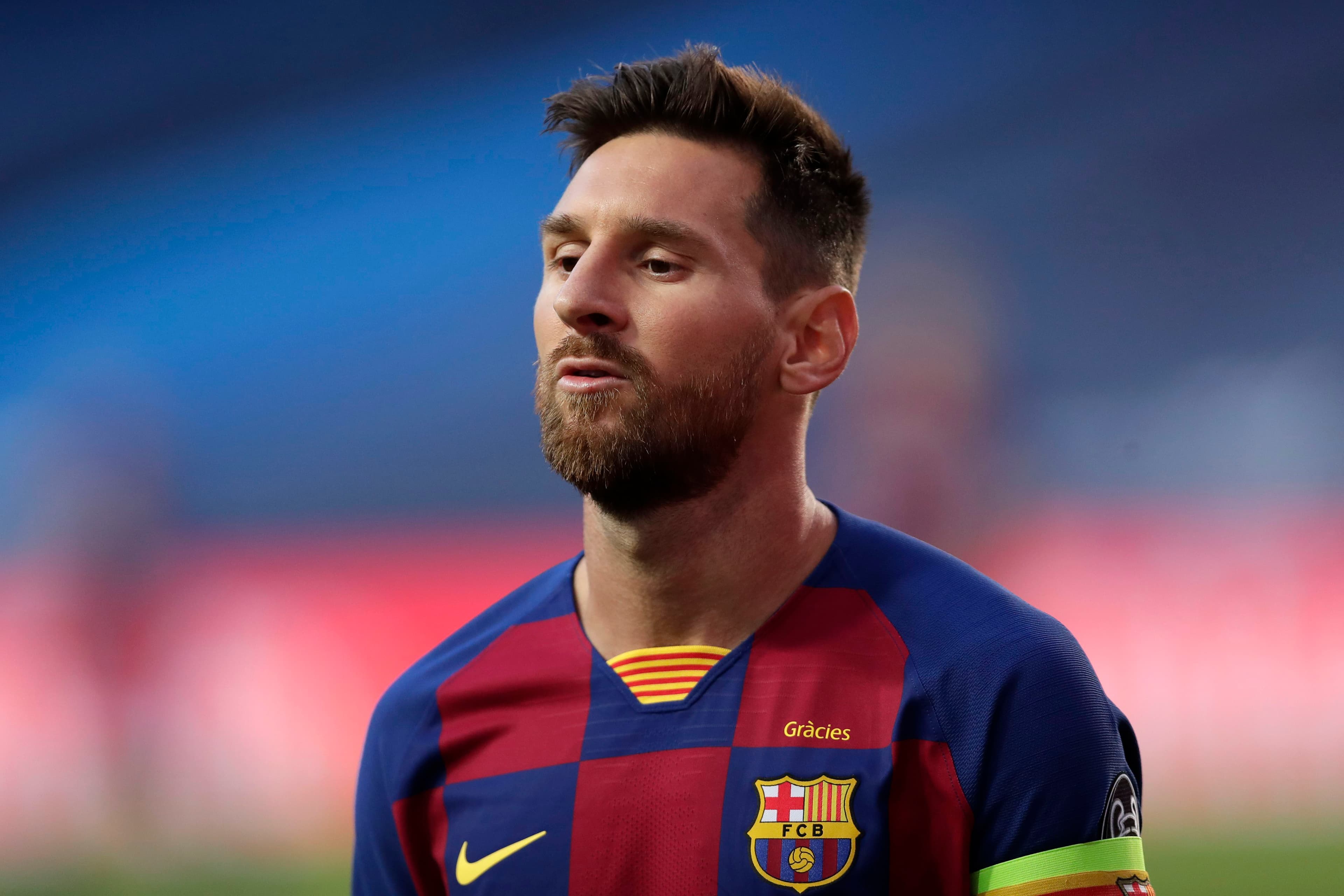Lionel Messi na goleada diante do Bayern