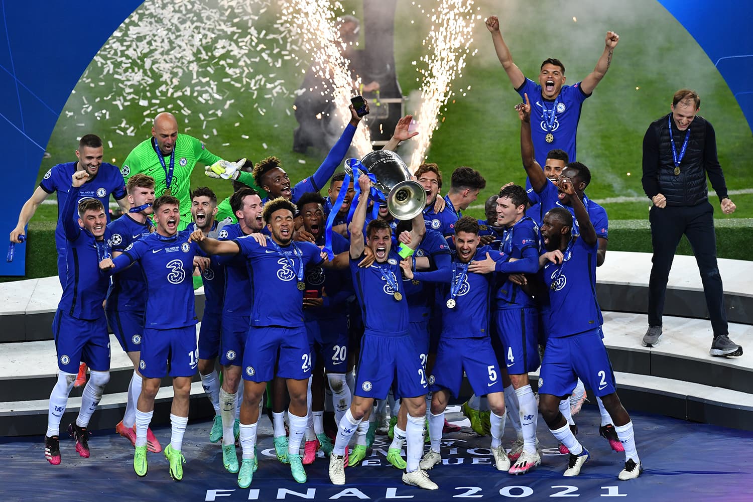 Chelsea comemora seu título da Liga dos Campeões