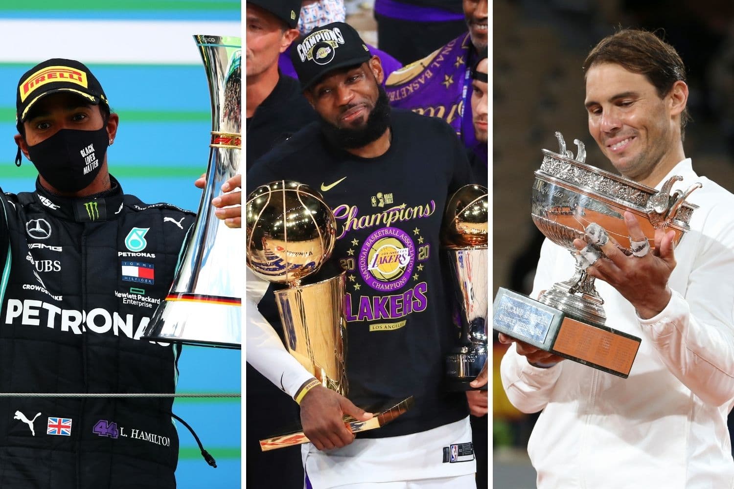 Lewis Hamilton, Lebron James e Rafael Nadal: Os grandes vencedores desse domingo no esporte –