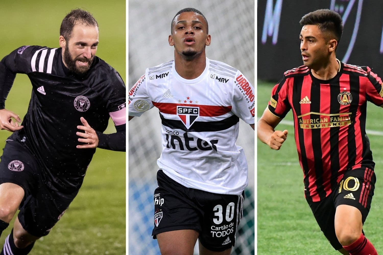 Higuain, Brenner e Pity Martinez -