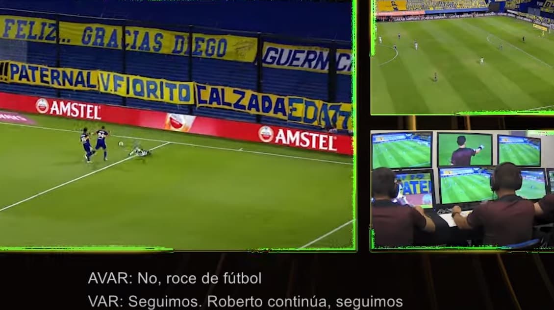 Conmebol divulgou imagens da cabine do VAR