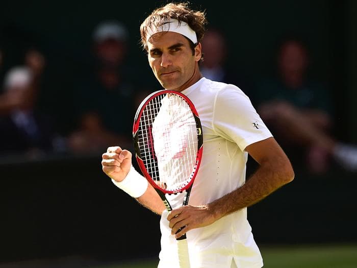 Roger Federer venceu Andy Murray por 3 sets a 0 e vai em busca de seu oitavo título em Wimbledon