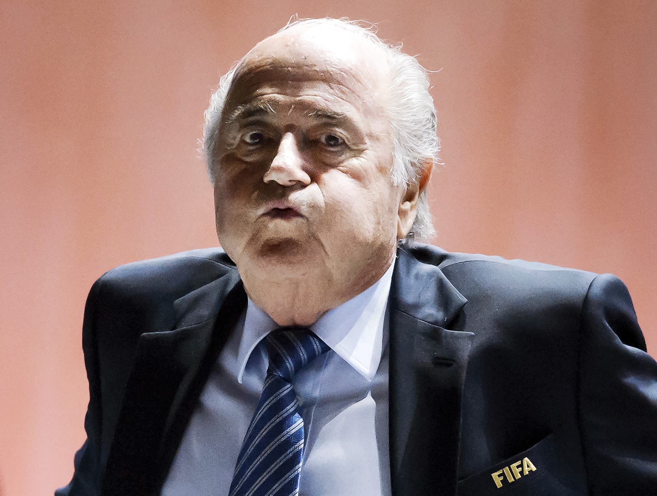 Joseph Blatter, de 79 anos, presidente da Fifa