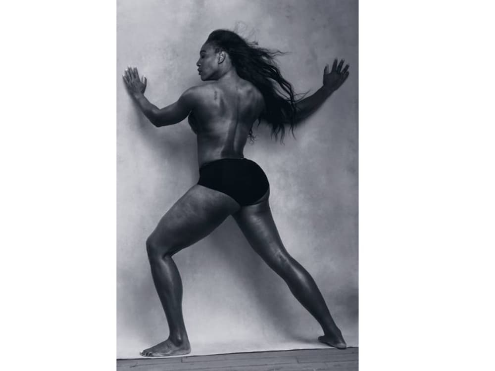 Serena Williams, tenista número 1 do mundo em ensaio para o calendário 2016 da Pirelli
