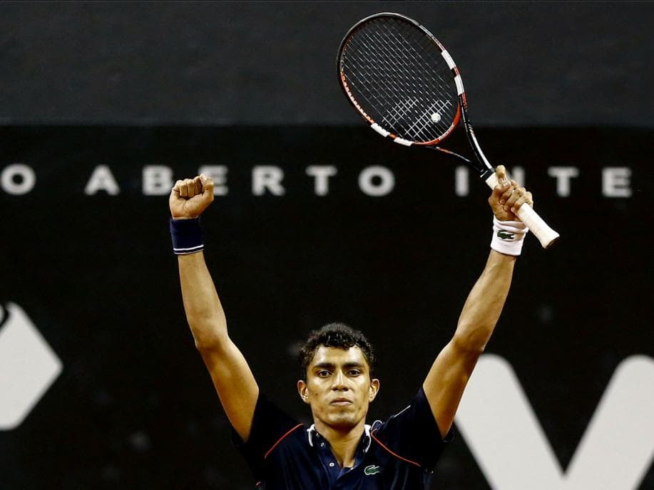 Thiago Monteiro contou com o apoio da torcida paulistana e avançou no Brasil Open