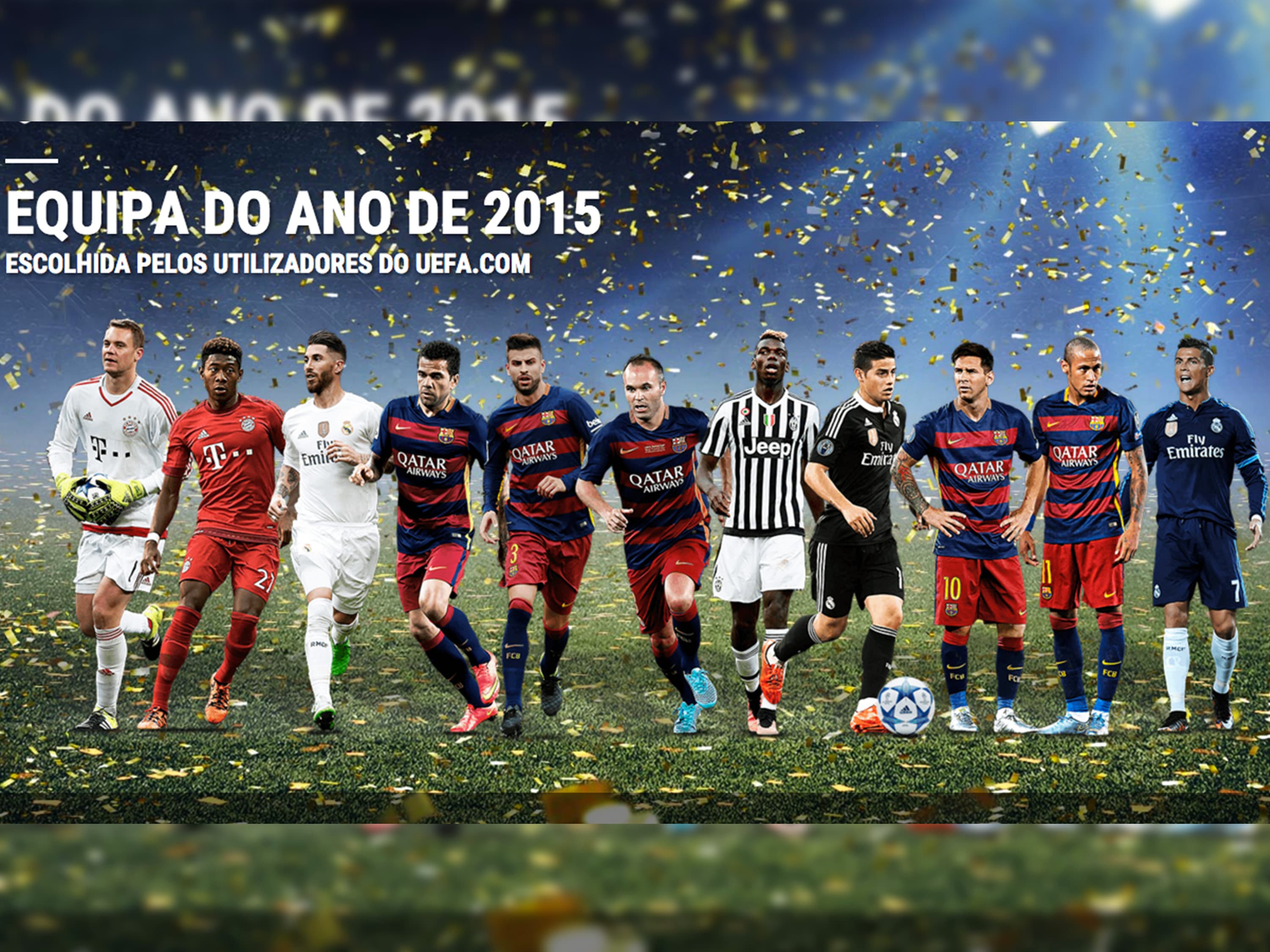 Seleção de 2015 eleita pela Uefa