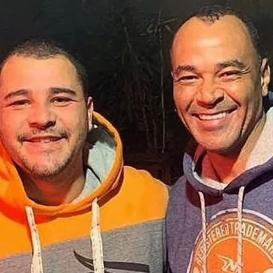 Danilo e Cafu, em foto recente postada pelo ex-jogador