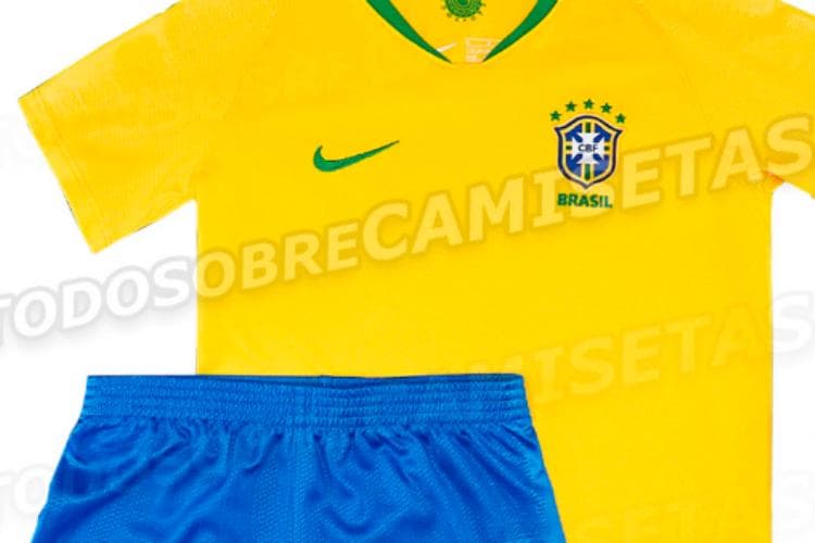 Camisa da seleção brasileira oara a Copa de 2018