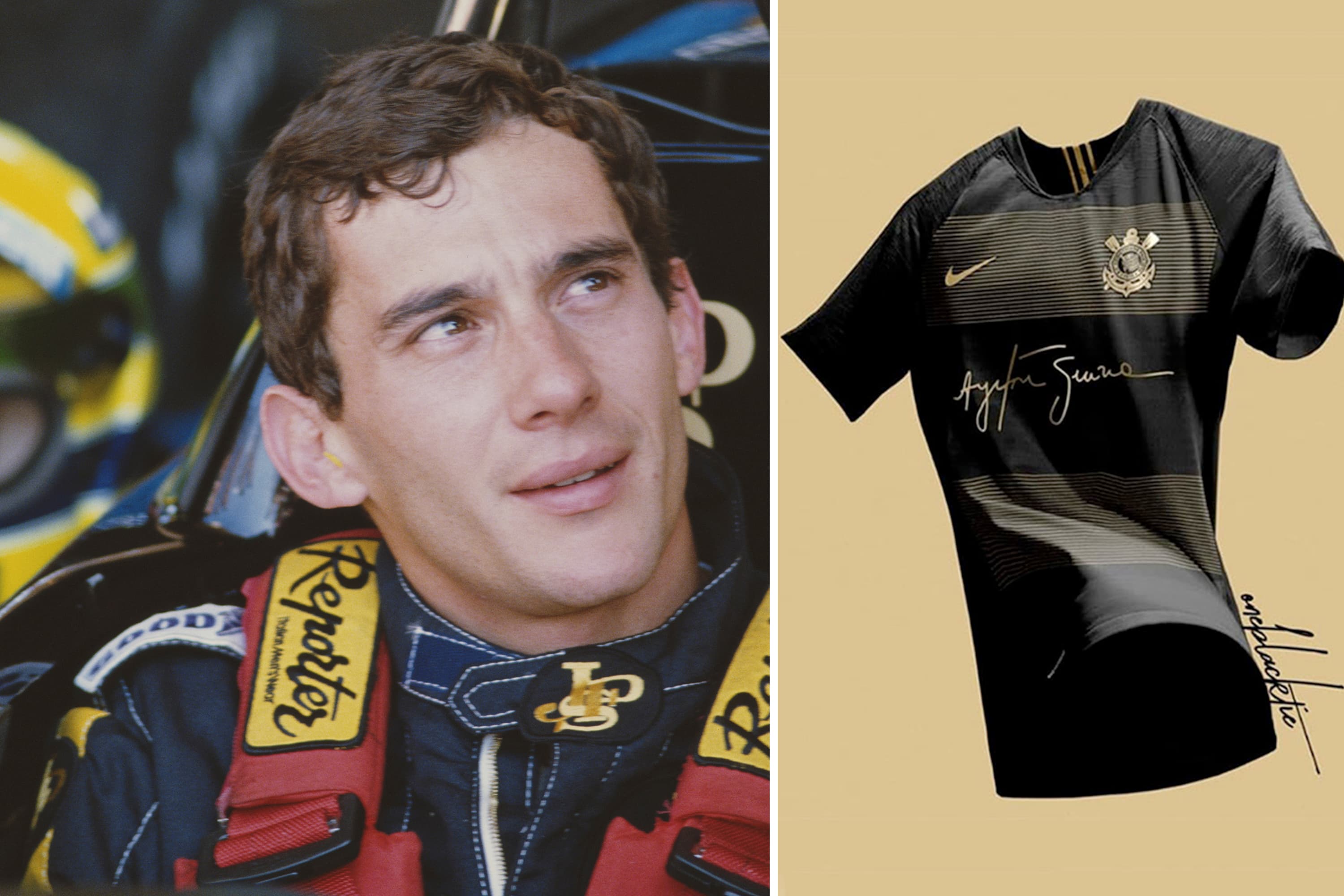 Camisa do Corinthians homenageia Ayrton Senna