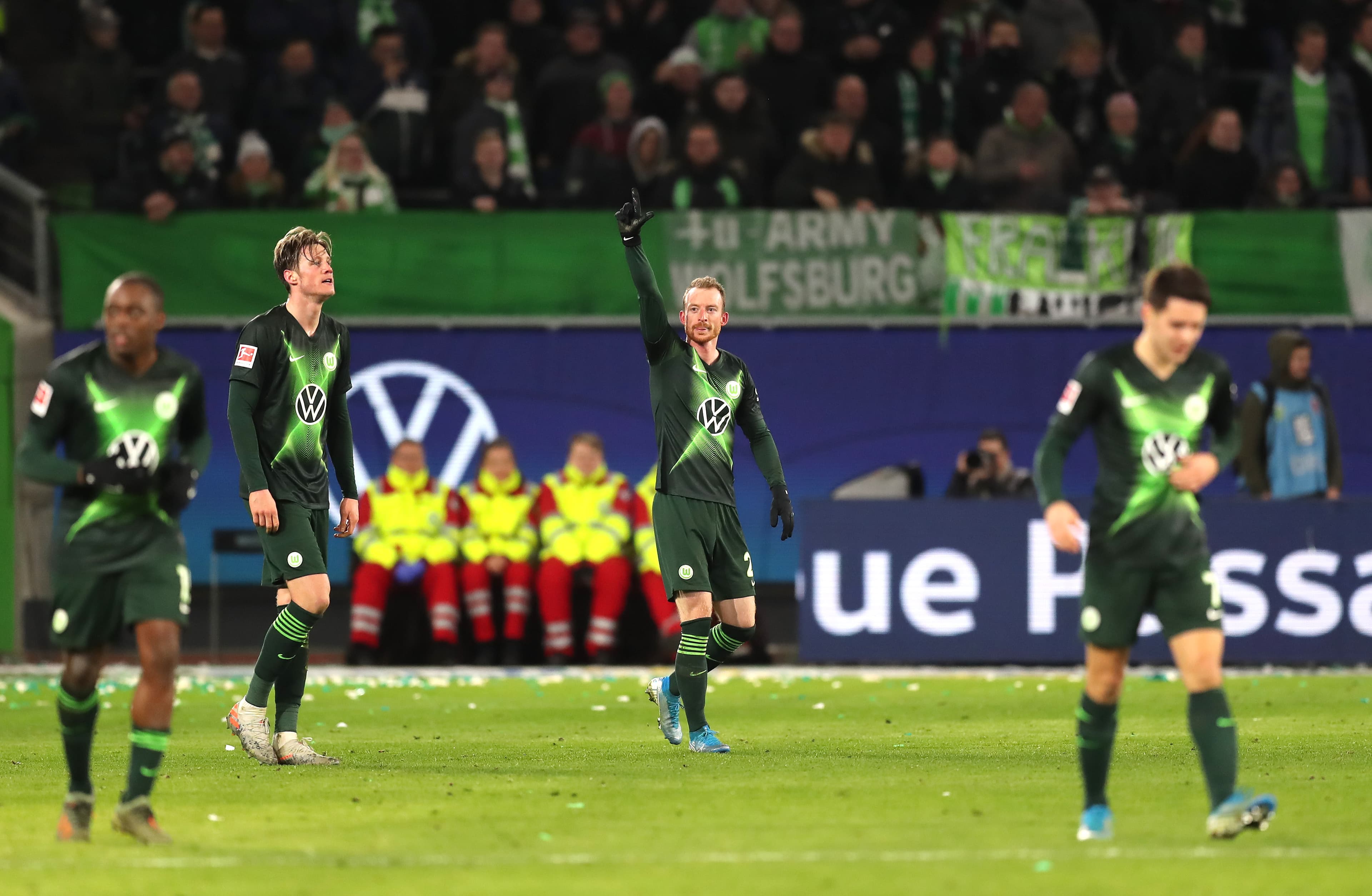 Maximilian Arnold comemora gol do Wolfsburg – 15/12/2019
