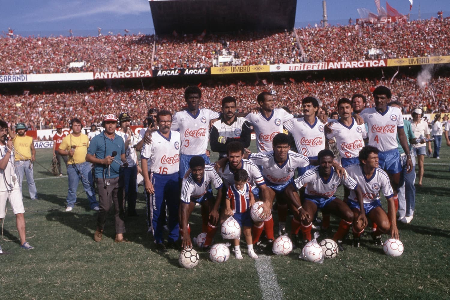 Time posado do Bahia, campeão da Copa União de 1988