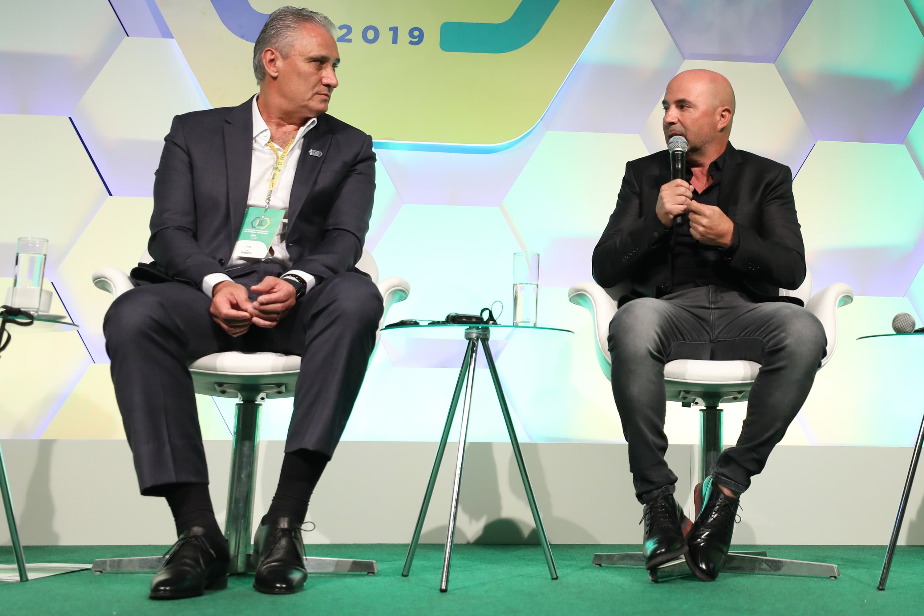Tite e Jorge Sampaoli participam do evento ‘Somos Futebol 2019 – Técnicos e táticas’ organizado pela CBF – 22/04/2019