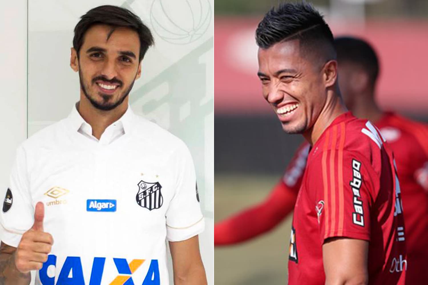 Bryan Ruíz contratado pelo Santos e Uribe contratado pelo Flamengo