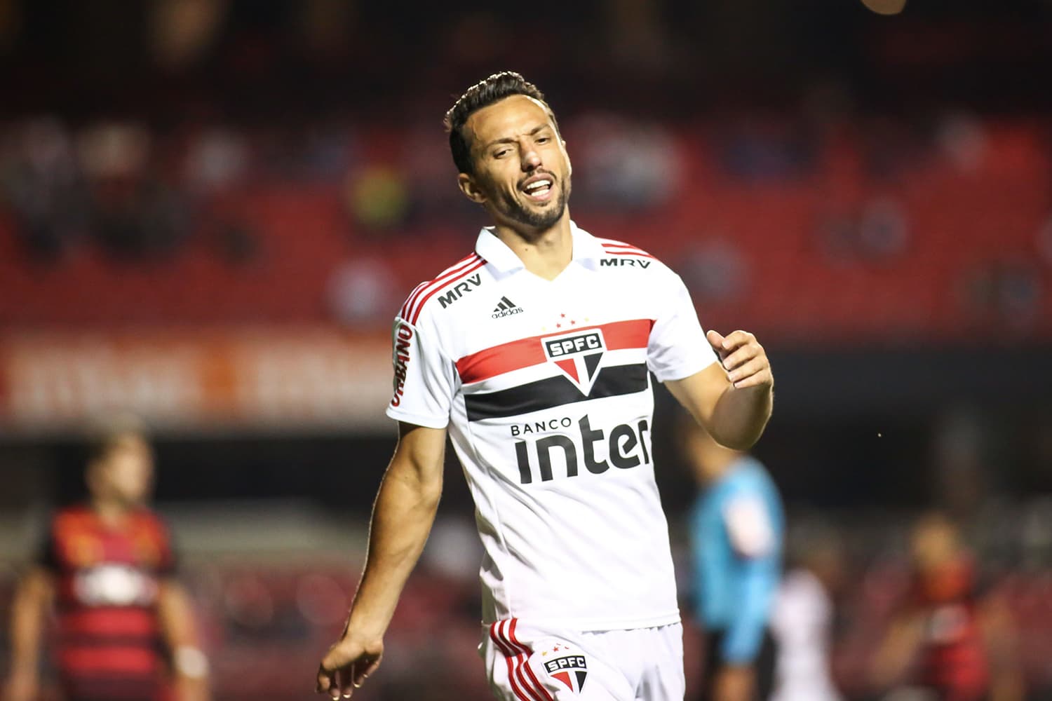 O jogador Nenê, do São Paulo, durante partida contra o Sport, válida pelo Campeonato Brasileiro, realizada no Estádio do Morumbi – 26/11/2018