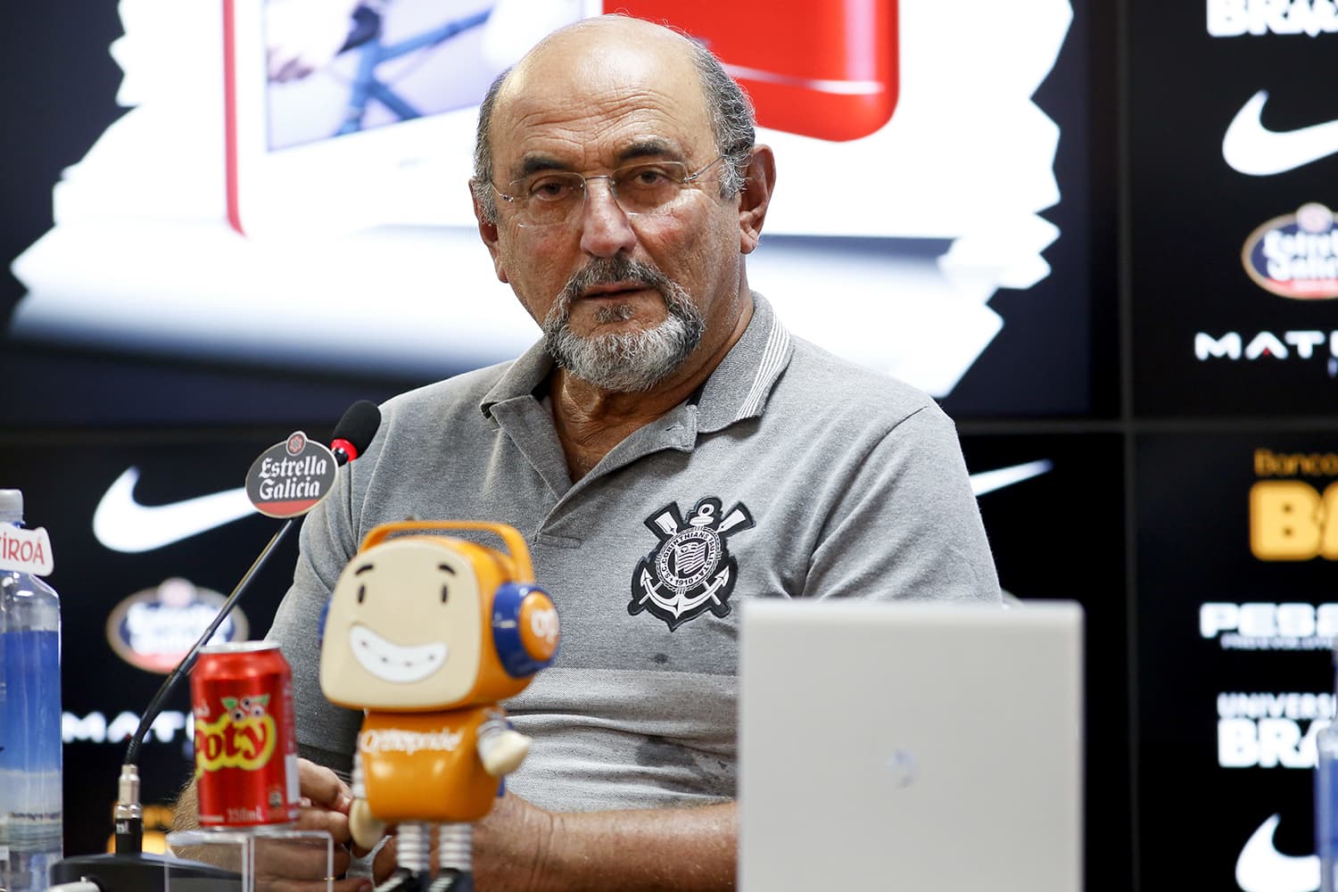 O diretor de Marketing do Corinthians, Luis Paulo Rosenberg, durante o treino do Corinthians realizado no CT Dr. Joaquim Grava em São Paulo – 18/01/2019