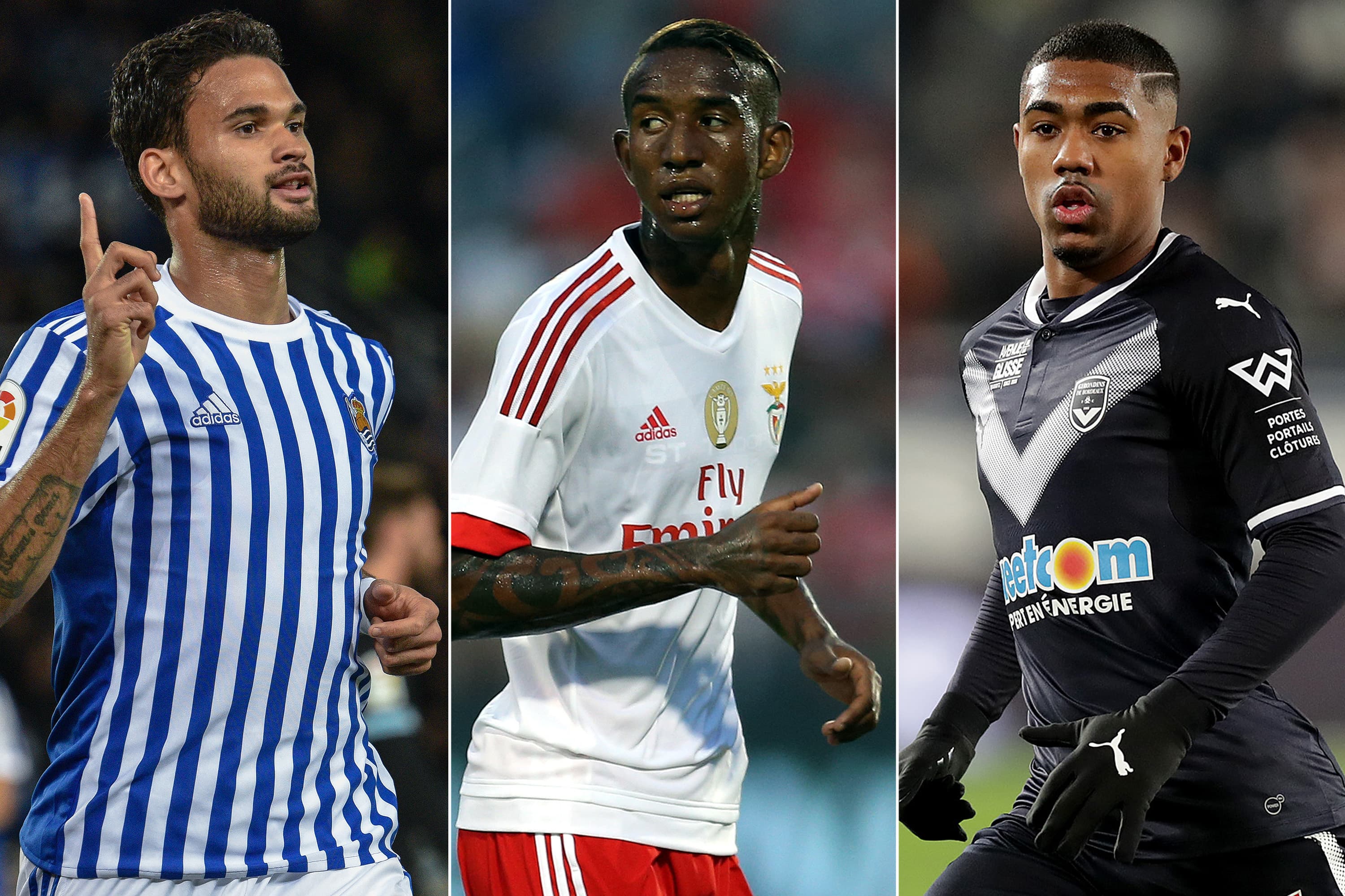 Willian José, Anderson Talisca e Malcom