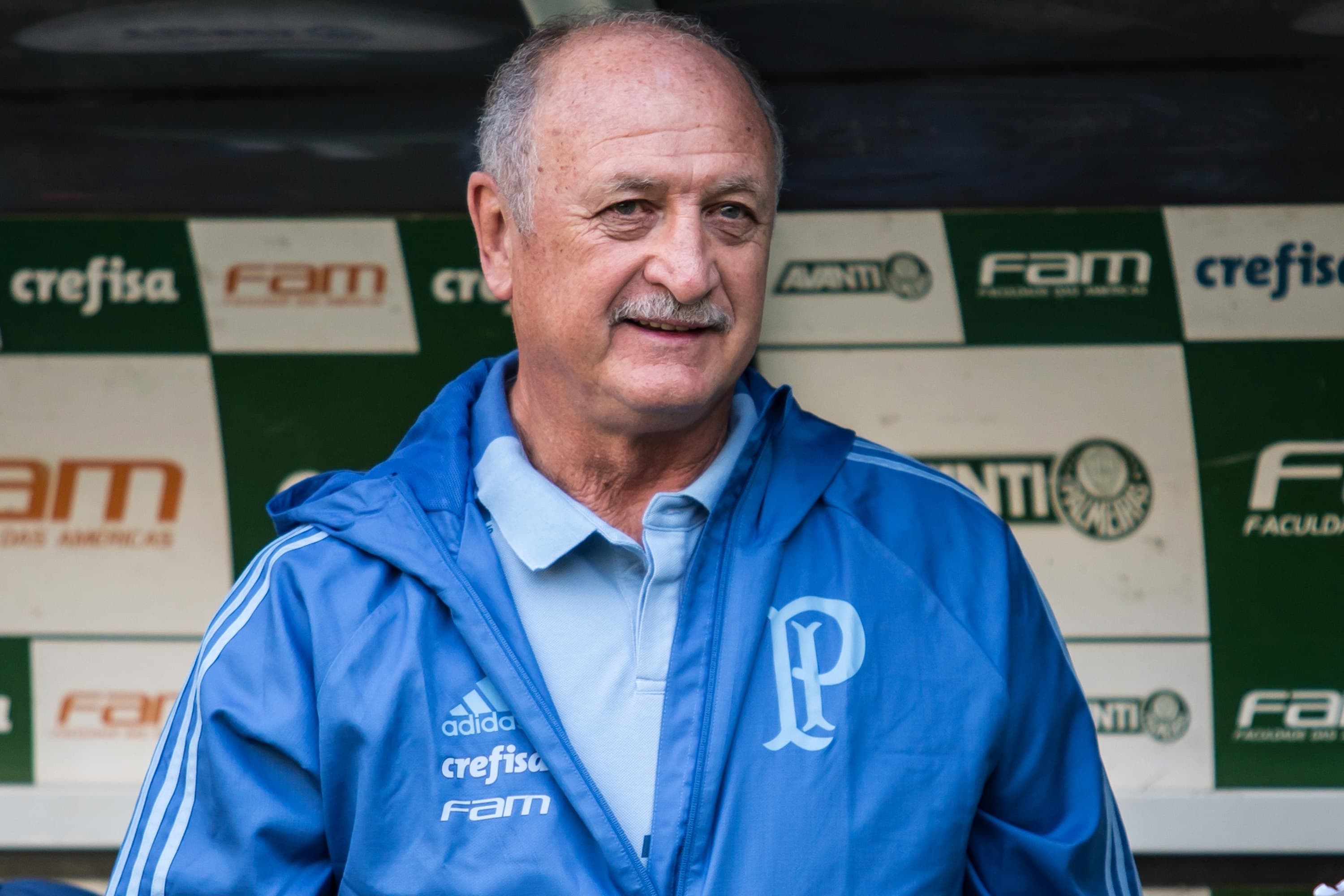 O técnico Luiz Felipe Scolari (Felipão), do Palmeiras