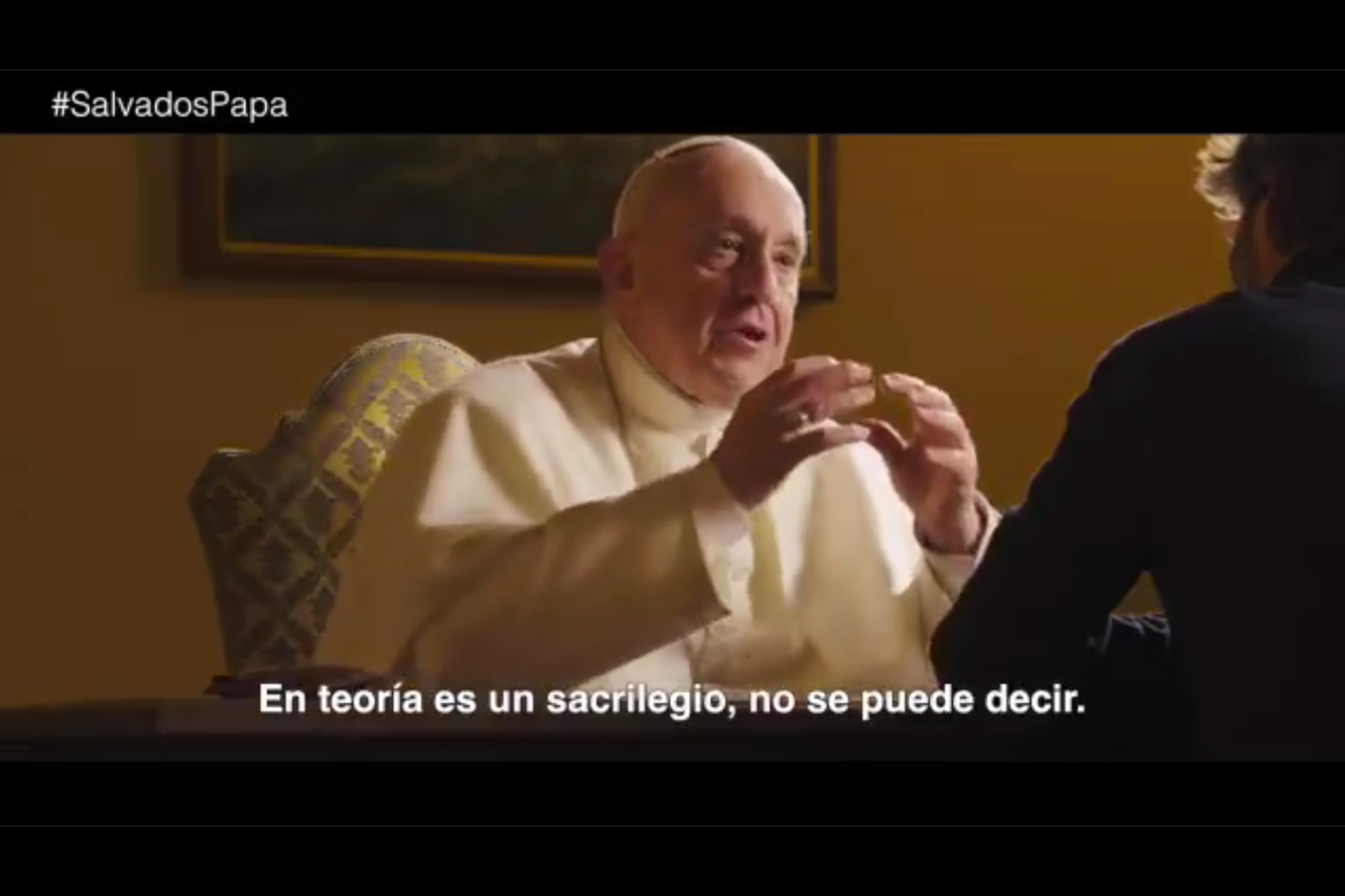 Papa Francisco durante entrevista ao programa ‘Salvados’