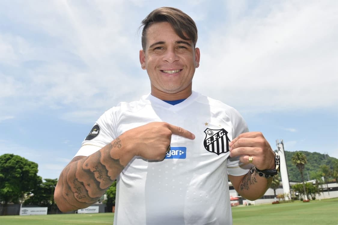 O novo jogador do Santos FC, Yeferson Soteldo