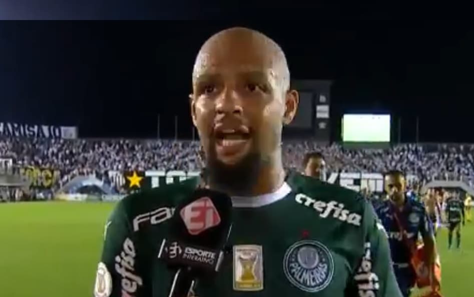 Felipe Melo em entrevista após derrota do Palmeiras para o Santos, por 2 a 0, na Vila Belmiro – 09/10/2019