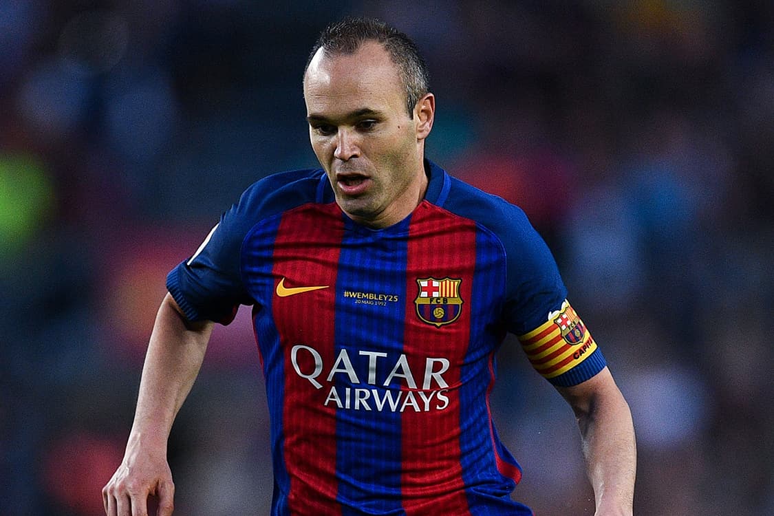 Andres Iniesta, do Barcelona, durante partida contra o Eibar, no Camp Nou