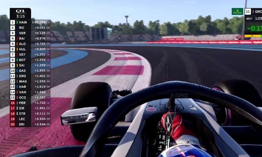 Jogo de videogame da Fórmula 1 erá usado por pilotos reais