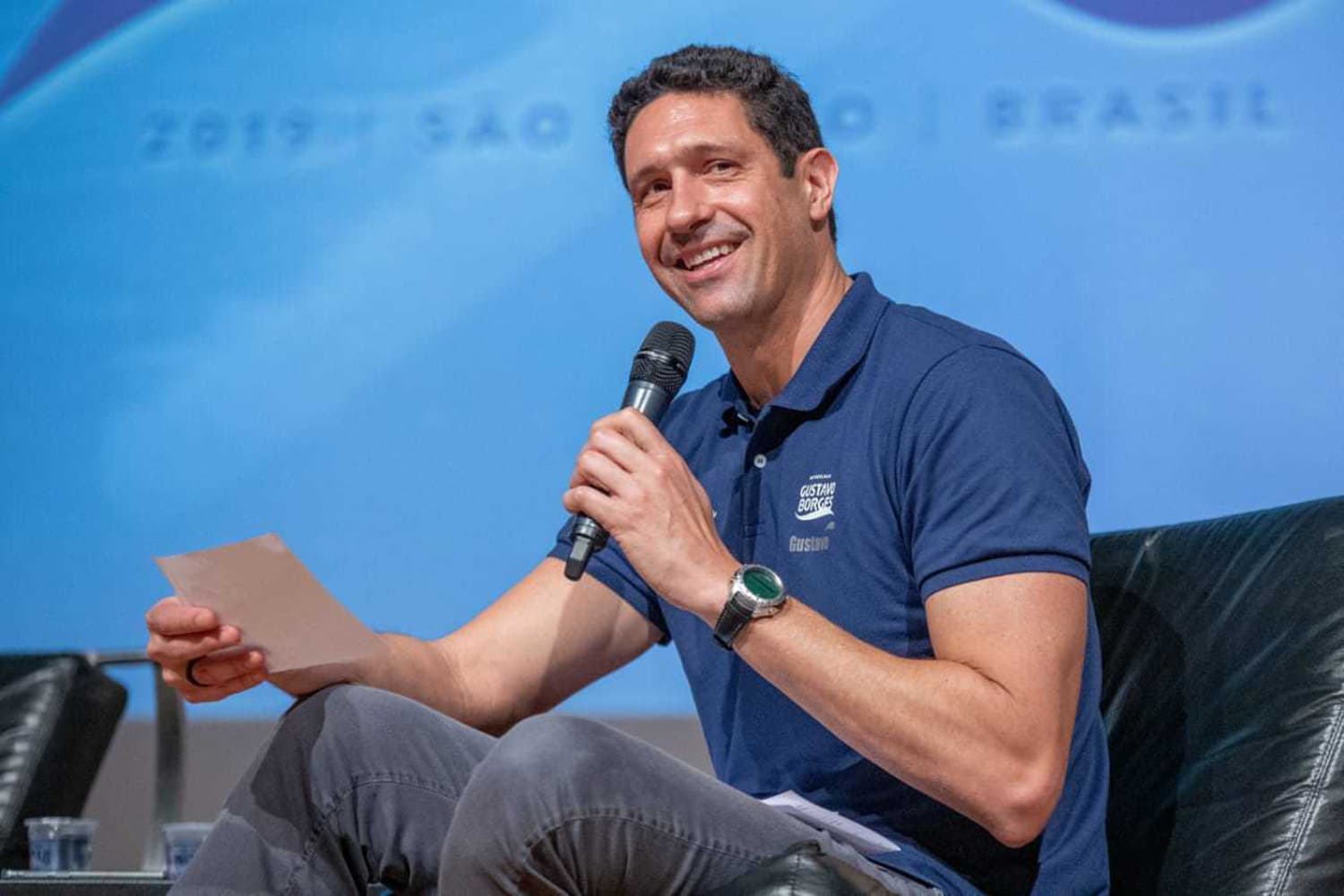 O ex-nadador e agora empresário Gustavo Borges