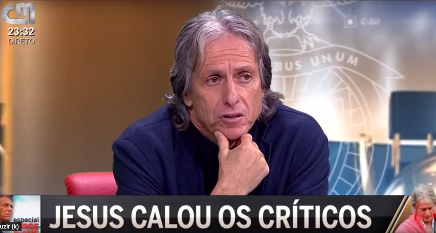 Jorge Jesus durante entrevista à CMTV