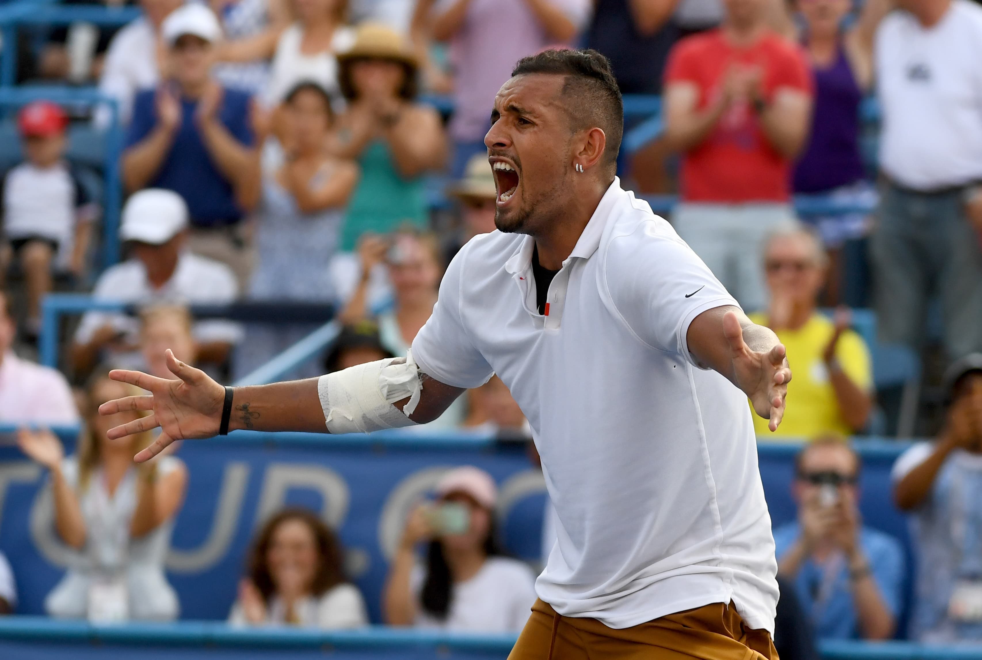 O tenista australiano Nick Kyrgios
