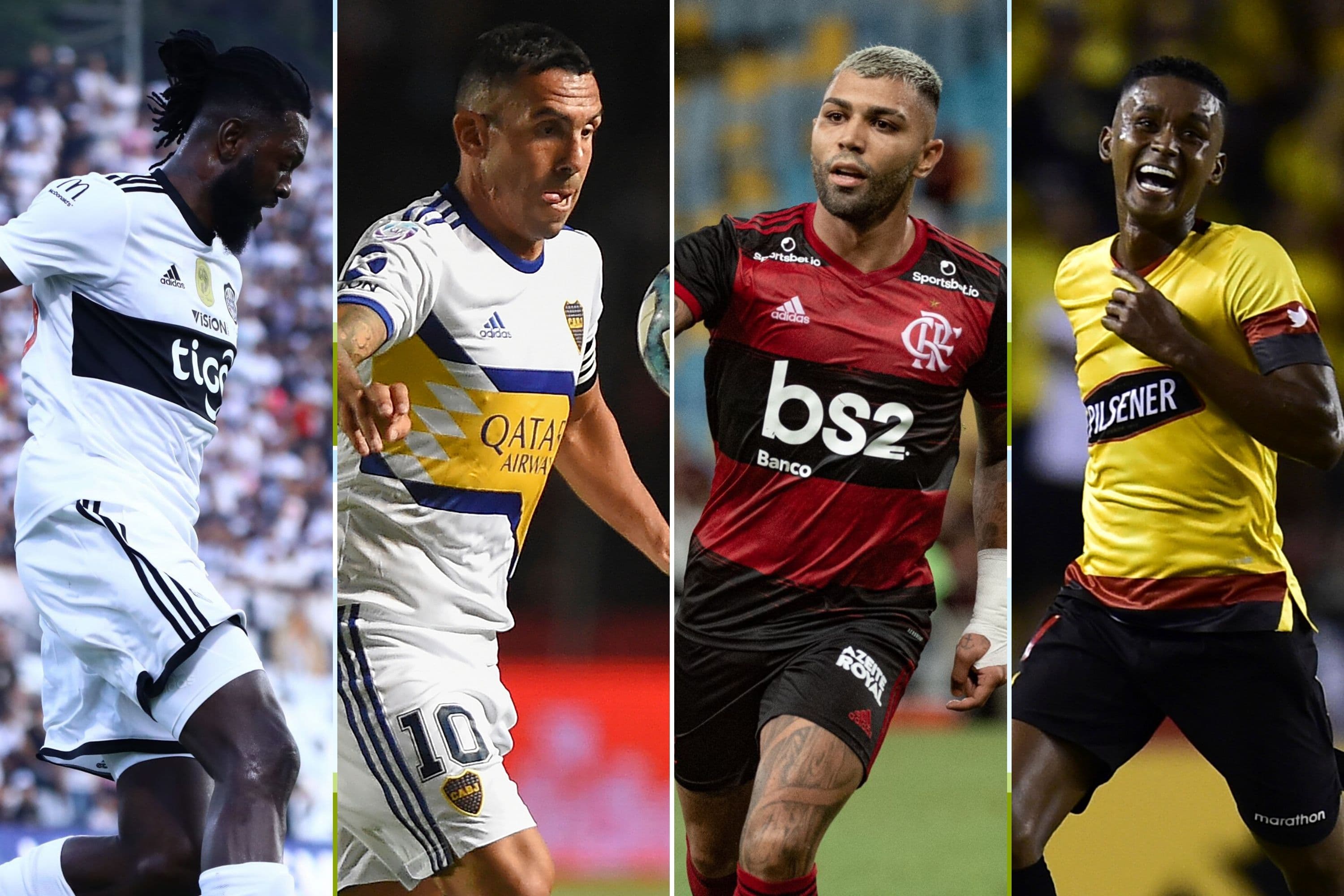 Adebayor, Tevez, Gabigol e Fidel Martínez: A atual edição da Copa Libertadores da América reúne craques para todos os gostos
