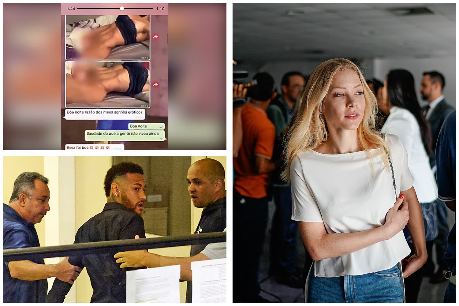 BATALHA JURÍDICA - Najila quer a condenação do craque por revenge porn: o inquérito corre aos cuidados do Ministério Público do Rio de Janeiro