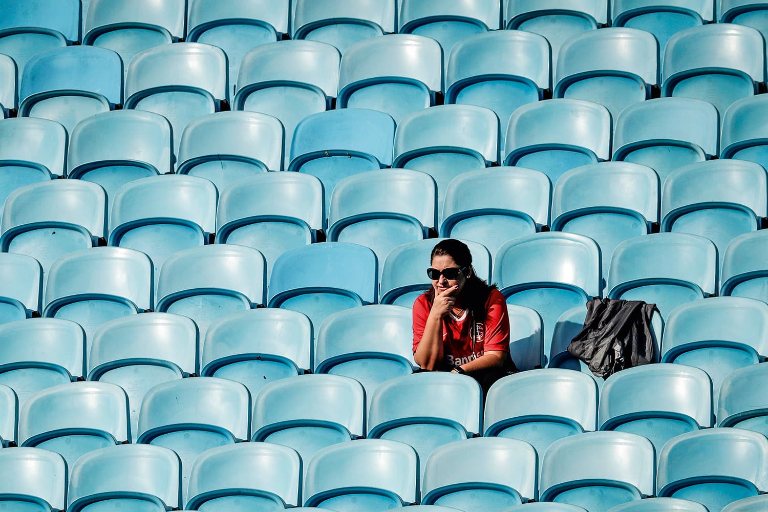 SOLIDÃO – No sábado 15, somente 11 107 espectadores foram à Arena do Grêmio, preenchendo 18% da capacidade do estádio