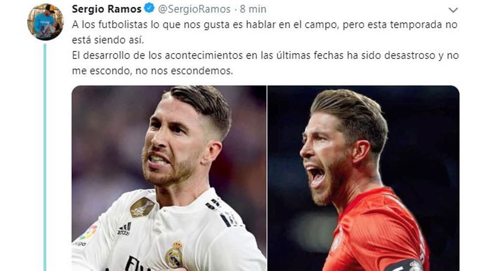 Sergio Ramos no Twitter