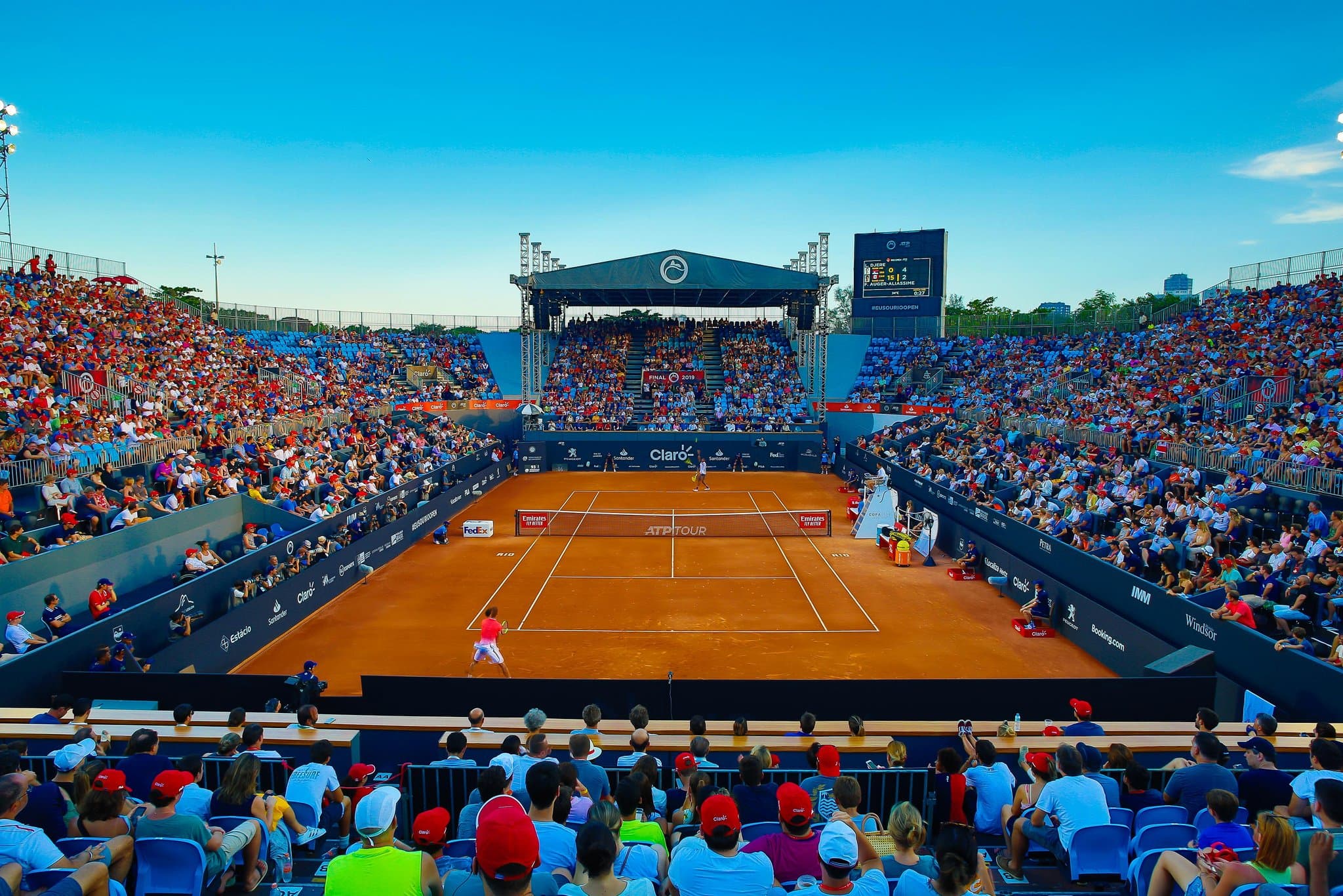 A quadra central do Rio Open, no Jockey Clube, no Rio de Janeiro, em edição de 2019