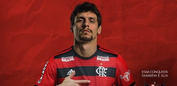 O zagueiro Rodrigo Caio acerta com o Flamengo