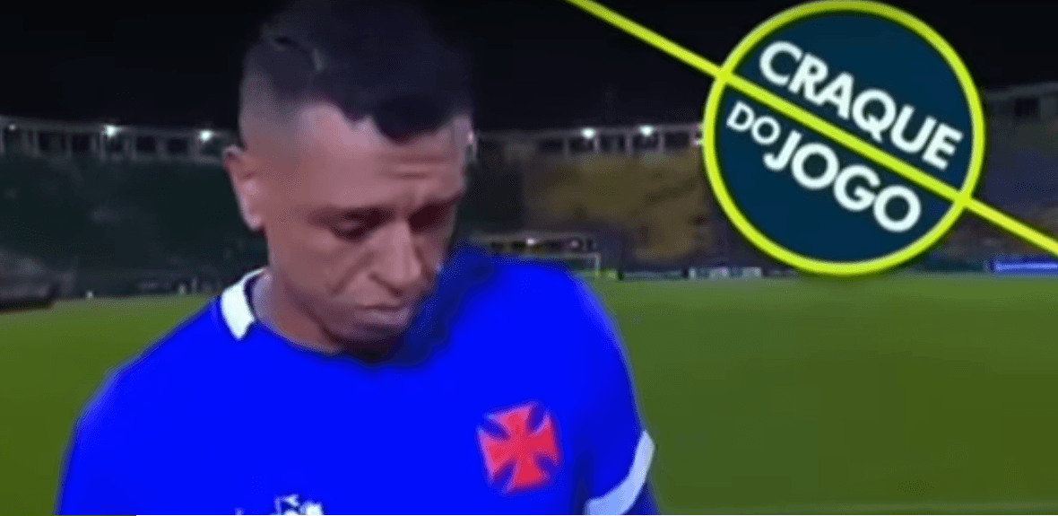 Sidão, goleiro do Vasco, recebeu prêmio de “craque do jogo” após falhar em partida contra o Santos – 12/05/2019