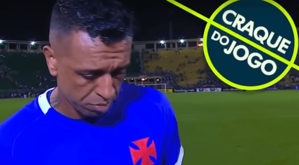 Sidão, goleiro do Vasco, recebeu prêmio de “craque do jogo” após falhar em partida contra o Santos – 12/05/2019