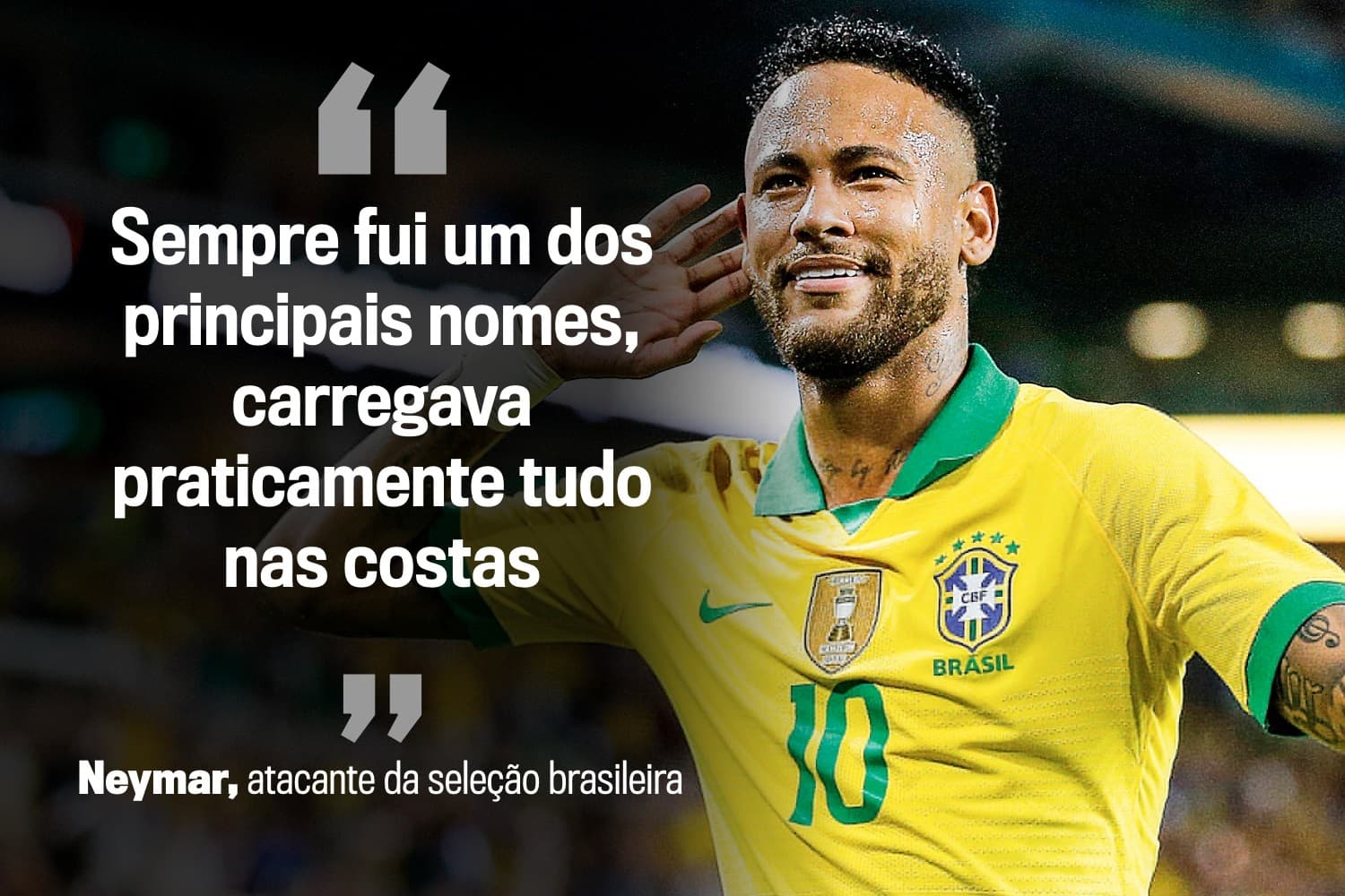 Neymar comenta seus privilégios na seleção