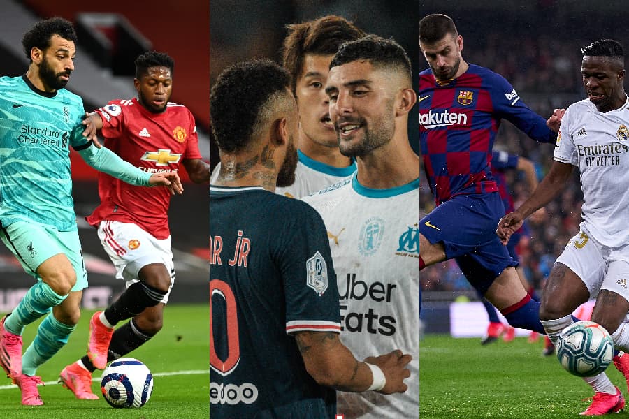 Domingo terá clássicos na Inglaterra, na França e na Espanha
