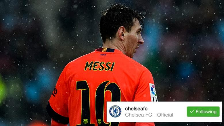 Messi passou a seguir o Chelsea no Instagram justamente no dia em que a crise estourou no Barcelona