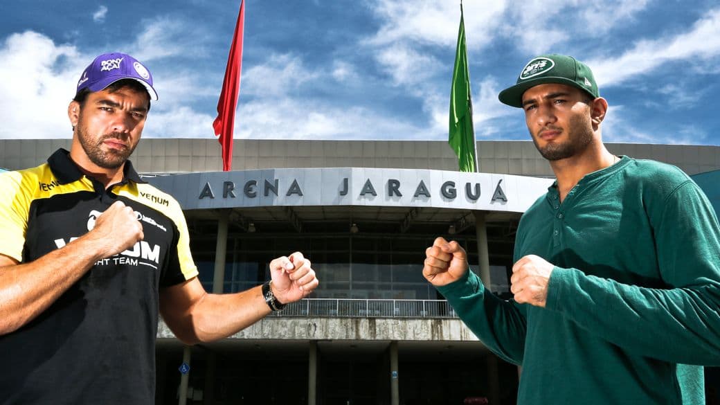 Lyoto Machida e Gegard Mousasi, que se enfrentam no UFC em Jaraguá do Sul