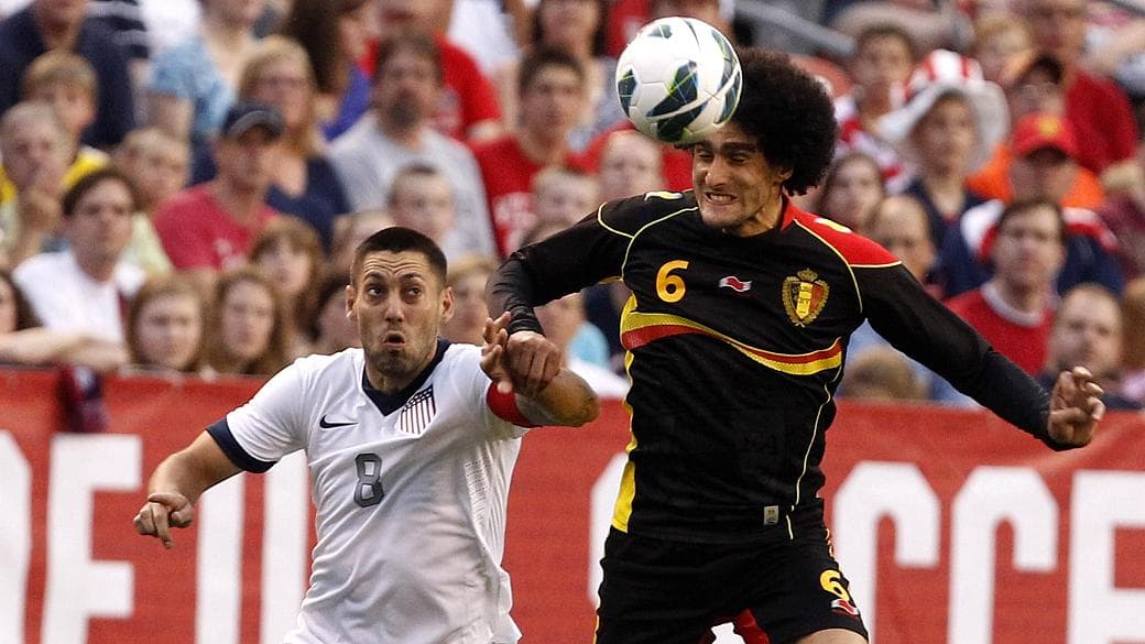 Seleções de Clint Dempsey e Marouane Fellaini já se enfrentaram em maio do ano passado, com vitória belga por 4 a 2